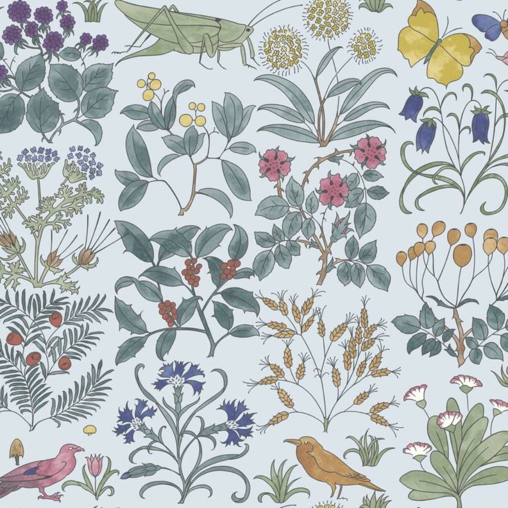 2 1/2" yards Apothecary's Garden FABRIC designed by C.F.A Voysey